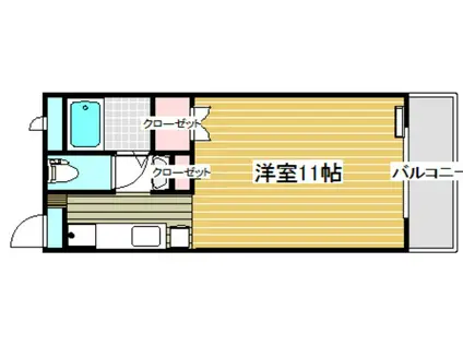 PRIMA VERA(1K/2階)の間取り写真