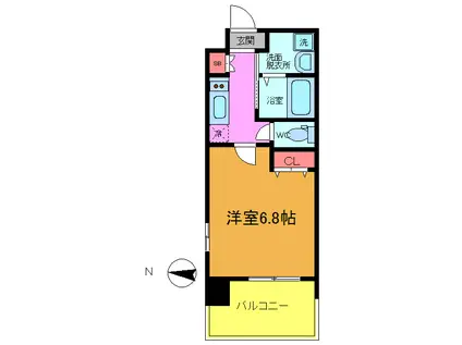 レジディア船橋I・II(1K/9階)の間取り写真