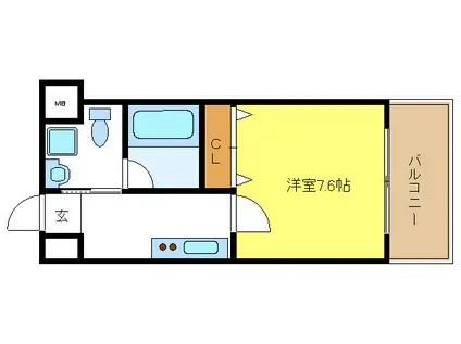 FDS AMORE(1K/3階)の間取り写真