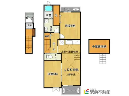 プラドール(2LDK/2階)の間取り写真