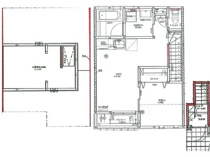 サウステラス(1SLDK/2階)の間取り写真