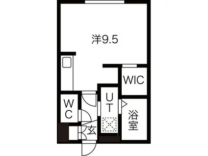 GROOVE G3(1K/2階)の間取り写真