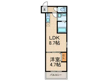 フジパレス甲子園III番館(1LDK/3階)の間取り写真