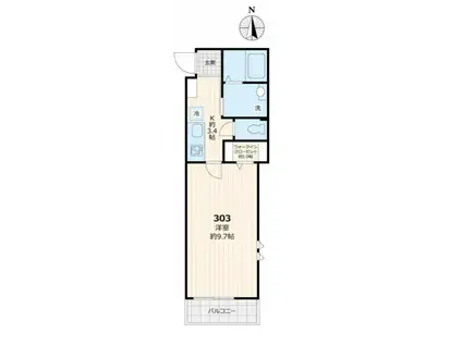 ROAD(1K/3階)の間取り写真