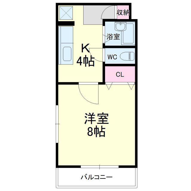 DAIKOKU(1K/3階)の間取り写真