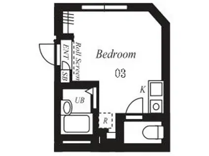 プラチナフォルム西巣鴨(ワンルーム/4階)の間取り写真