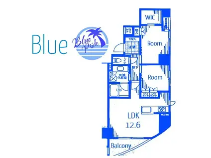 クオス横浜(2LDK/7階)の間取り写真