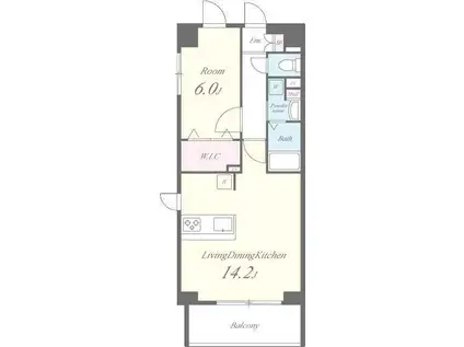 スカイビューエヌティー(1LDK/3階)の間取り写真