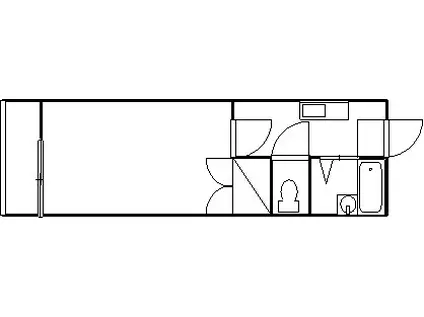 コーポサザン(1K/2階)の間取り写真
