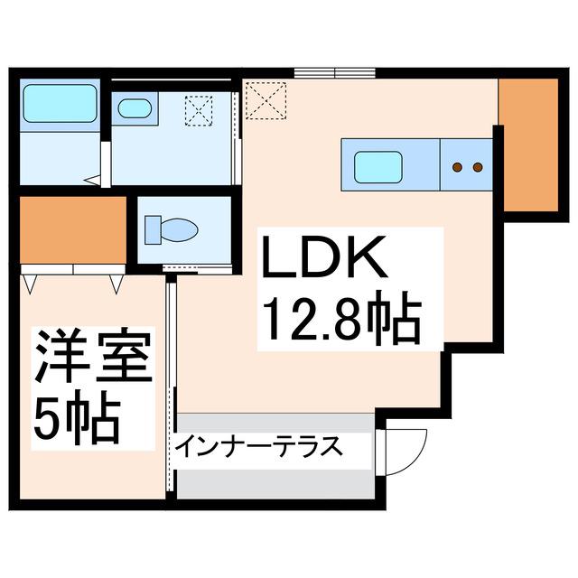 ホワイトステージSUYA(1LDK/2階)の間取り写真