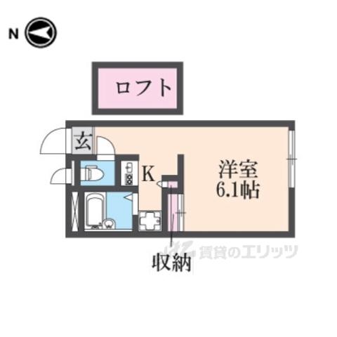 レオパレス松川(1K/1階)の間取り写真