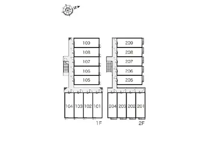 レオパレスコーポ柴又(1K/2階)の間取り写真