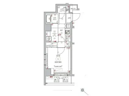 ベルシード東向島(1K/6階)の間取り写真