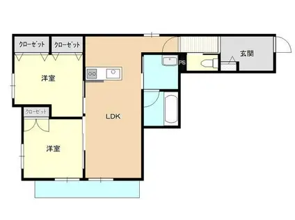 MERCURY GRACIA福知山(2LDK/1階)の間取り写真