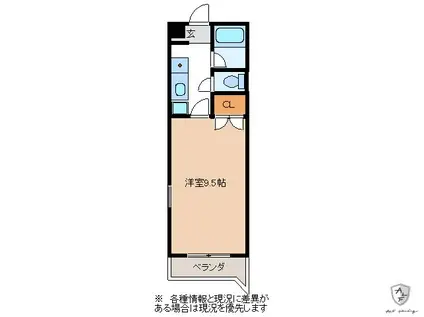 エクセレント西可児(1K/2階)の間取り写真