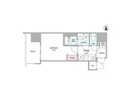 コンフォリア新梅田(ワンルーム/5階)の間取り写真