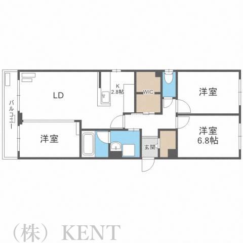 KZ YAMANOTEケーズ山の手(3SLDK/4階)の間取り写真