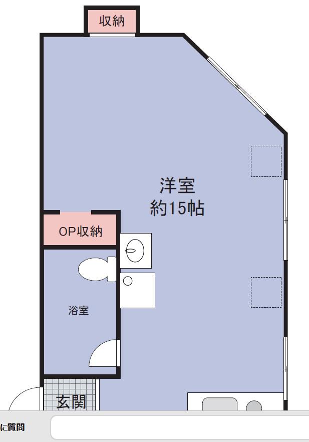 新城アパート(ワンルーム/3階)の間取り写真
