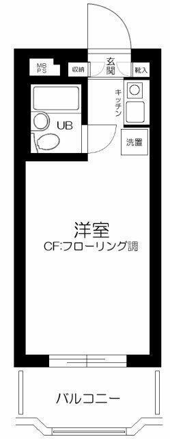 セントヒルズ上北沢(ワンルーム/2階)の間取り写真