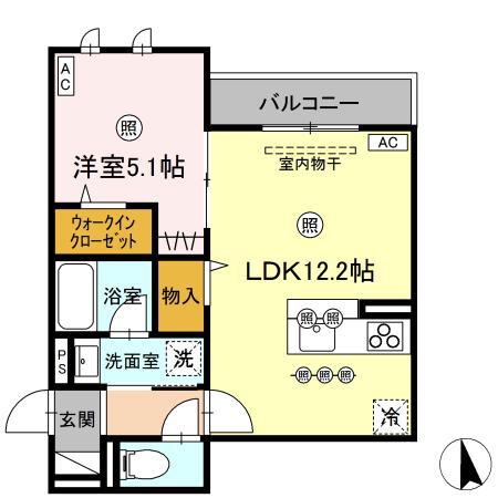 D-RESIDENCE川口3丁目E(1LDK/3階)の間取り写真