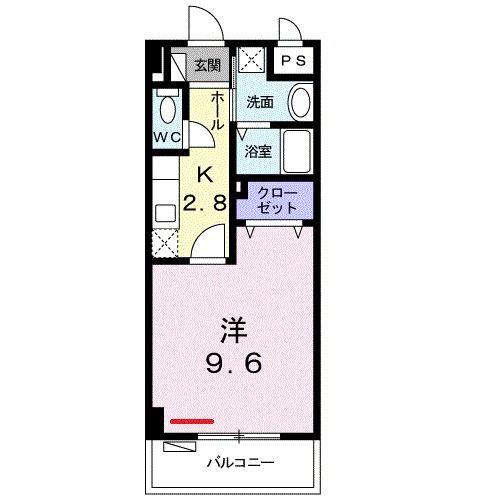 沖縄県糸満市 4階建 築10年(1K/1階)の間取り写真