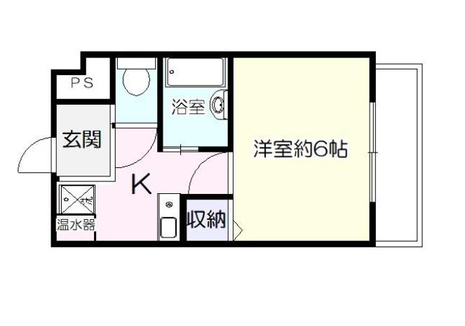 N-CUBEIII(1K/3階)の間取り写真