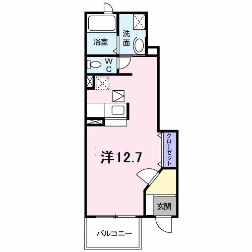 FLATS NKT(ワンルーム/1階)の間取り写真