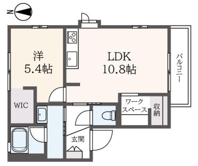 シャーメゾン永山(1LDK/2階)の間取り写真