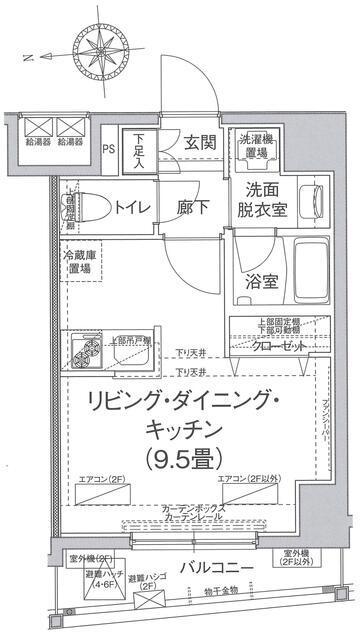 アイルイムーブル浅草(1K/7階)の間取り写真