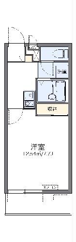 レオパレスKEYAKIYA(1K/2階)の間取り写真