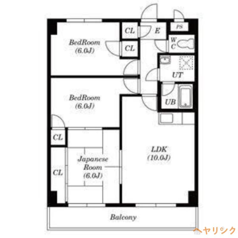 グランドール苗場(3LDK/3階)の間取り写真