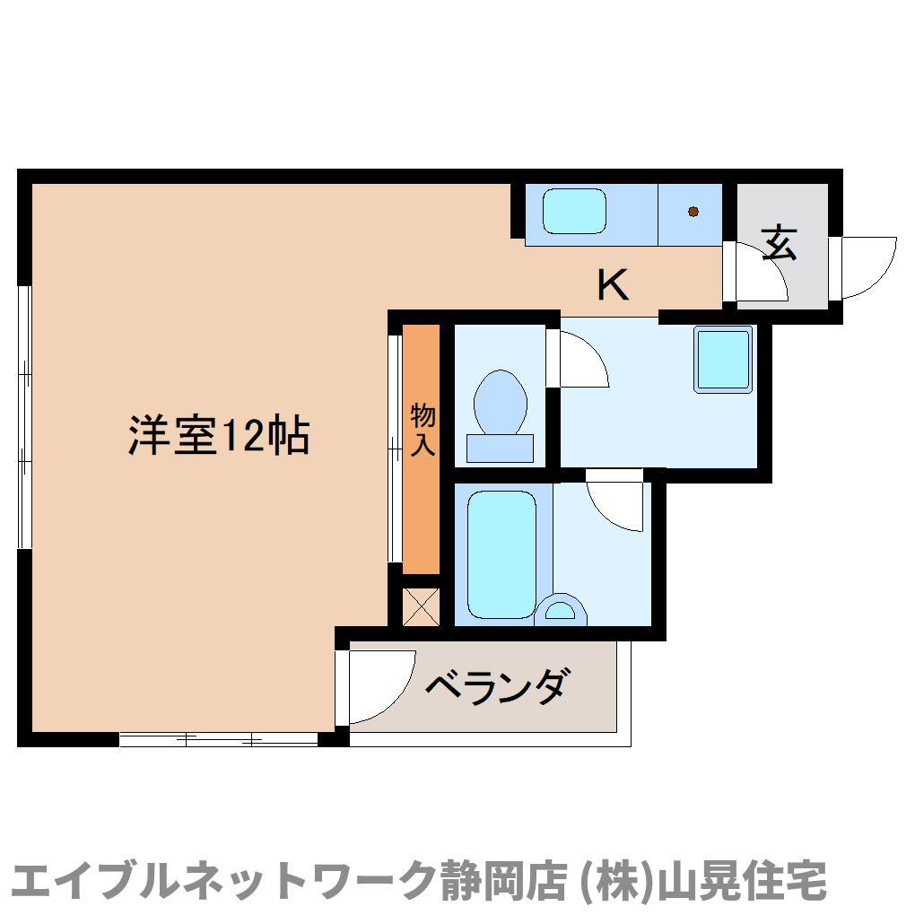 呉服町COURT-M(ワンルーム/3階)の間取り写真