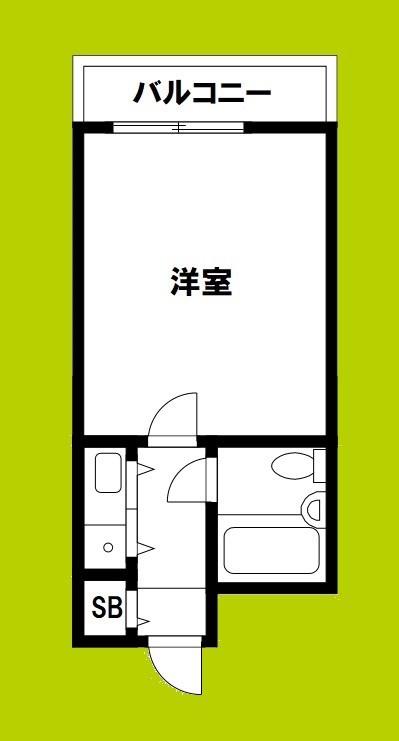 ミフネセントラルベア東淀川(1K/5階)の間取り写真