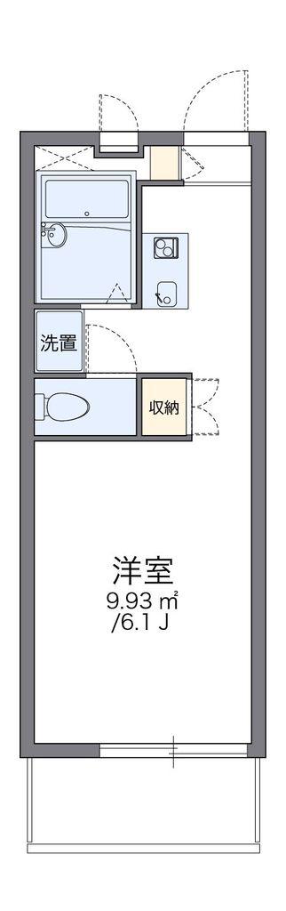 レオパレスK T(1K/2階)の間取り写真