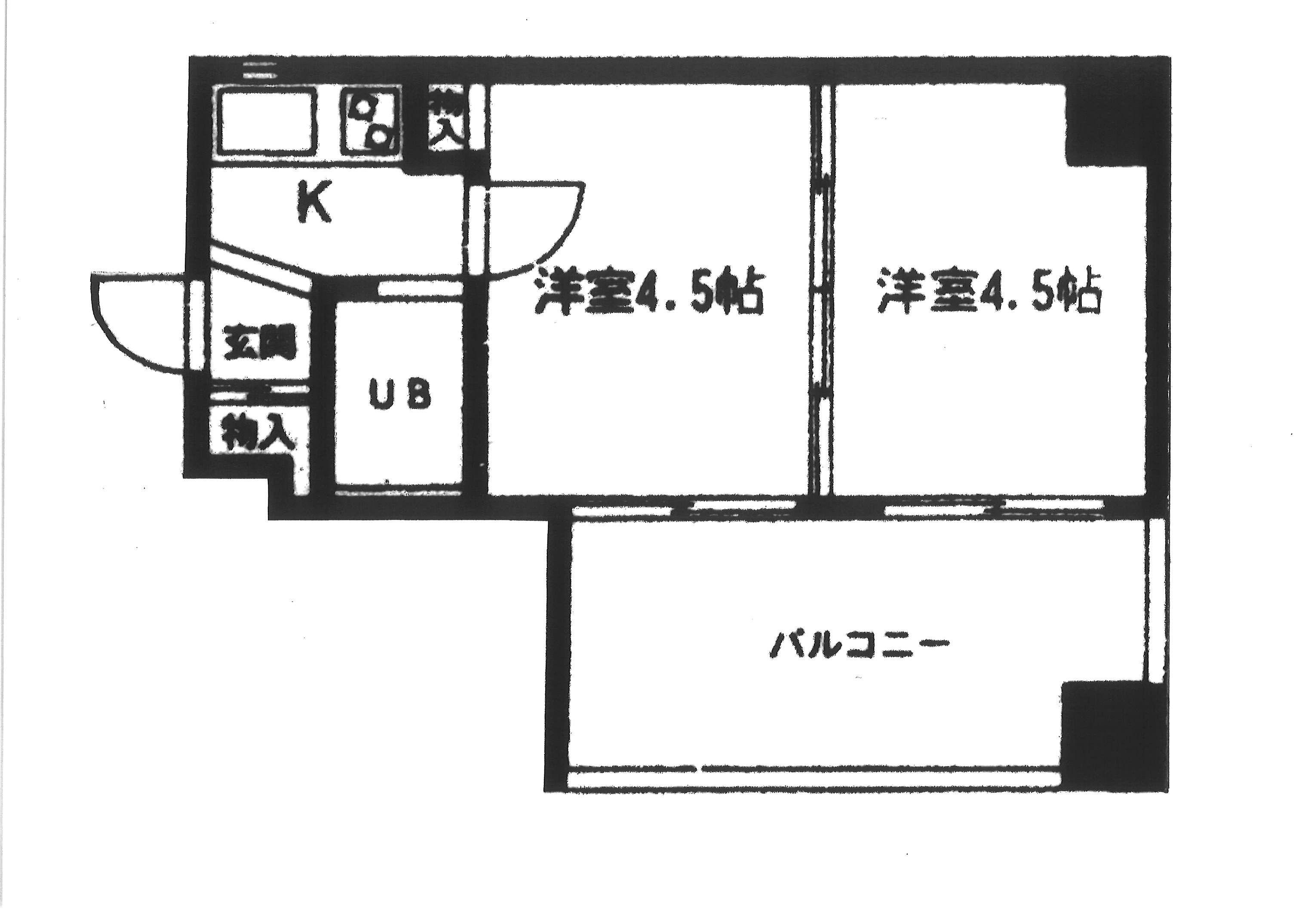 エトランゼ(2K/5階)の間取り写真