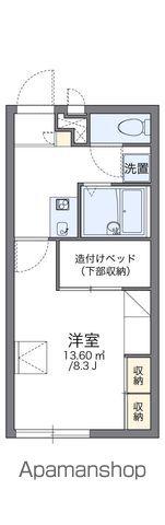 レオパレスMOTHERDUCK(1K/2階)の間取り写真