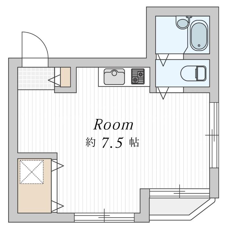 ビオラハイツ(ワンルーム/3階)の間取り写真