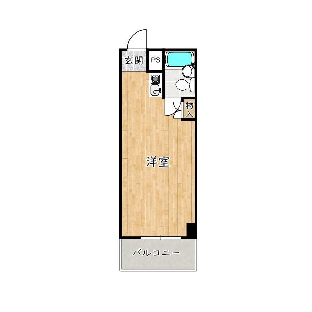 VIVI本町(ワンルーム/5階)の間取り写真