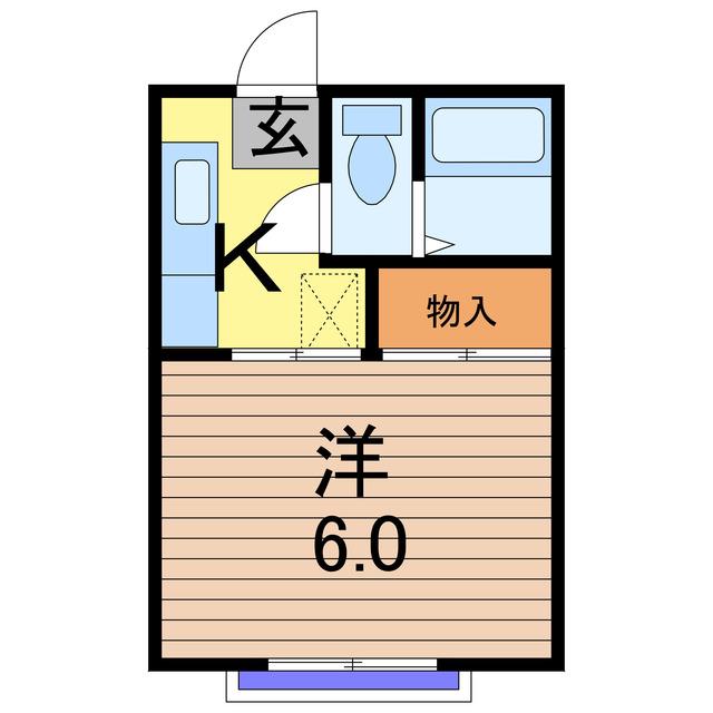サニーコーポ(1K/1階)の間取り写真