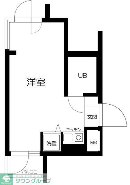 プレール荻窪南(ワンルーム/2階)の間取り写真