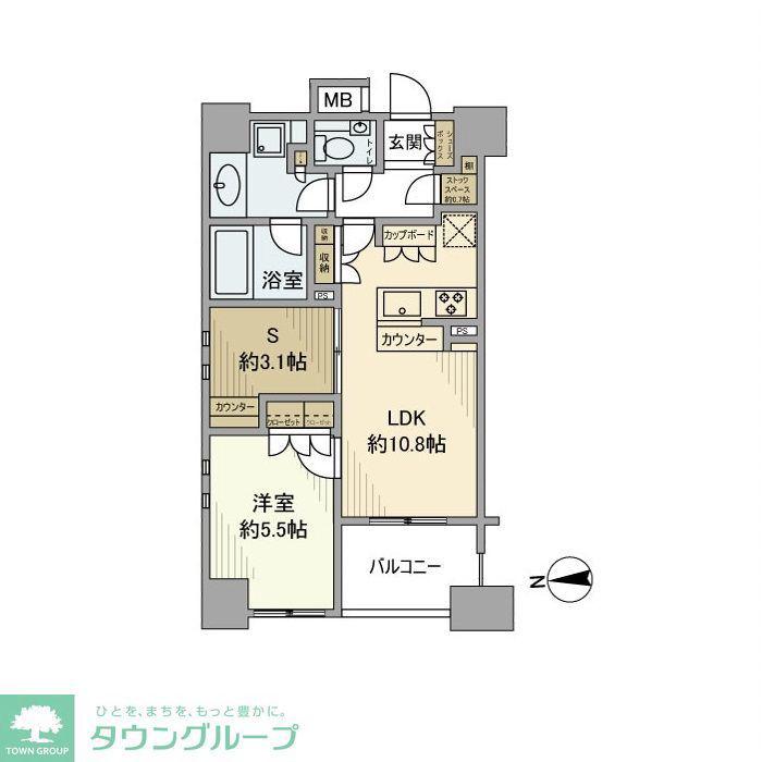 オーベル馬込IL(1SLDK/3階)の間取り写真
