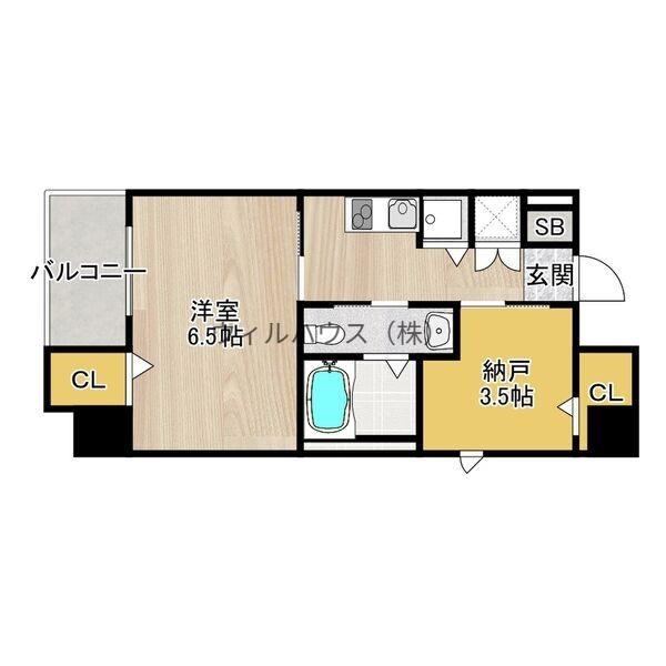 ディアコート宿屋町(2K/4階)の間取り写真