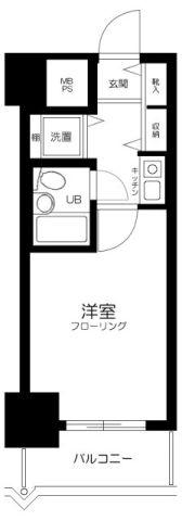 ライオンズプラザ本蓮沼(1K/11階)の間取り写真