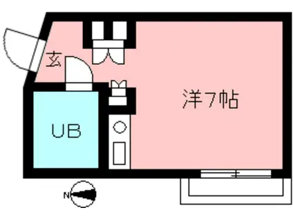 メゾン・ド・ノア聖蹟桜ヶ丘(ワンルーム/6階)の間取り写真