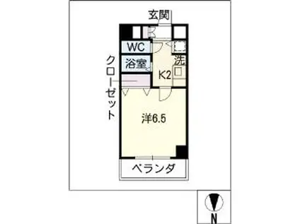 プレサンス名古屋STATIOアライブ(1K/5階)の間取り写真