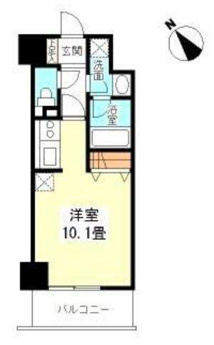 TKフラッツ渋谷(ワンルーム/8階)の間取り写真