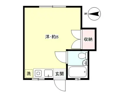 コーポ・エイ(ワンルーム/1階)の間取り写真