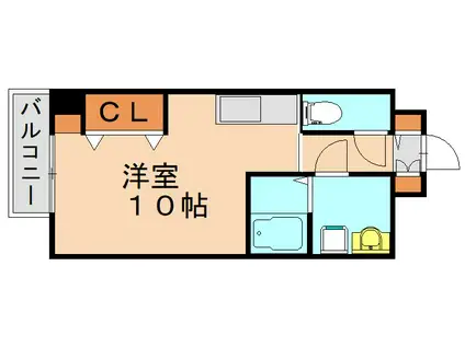 コートハウス中島通(ワンルーム/4階)の間取り写真