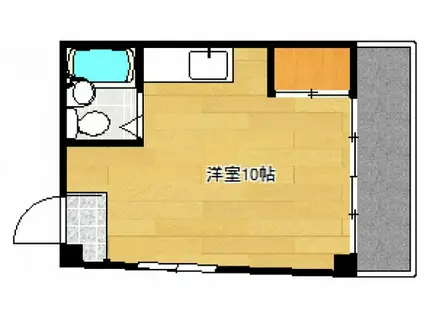 神戸堂ビル(ワンルーム/4階)の間取り写真
