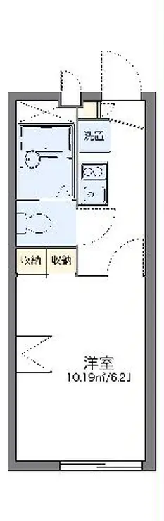 レオパレスヨロズヤF 2階階 間取り